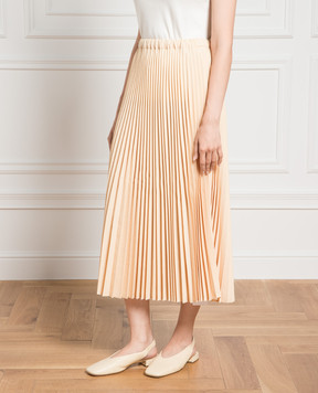 Jil Sander Бежева спідниця-плісе J04MA0003J40014