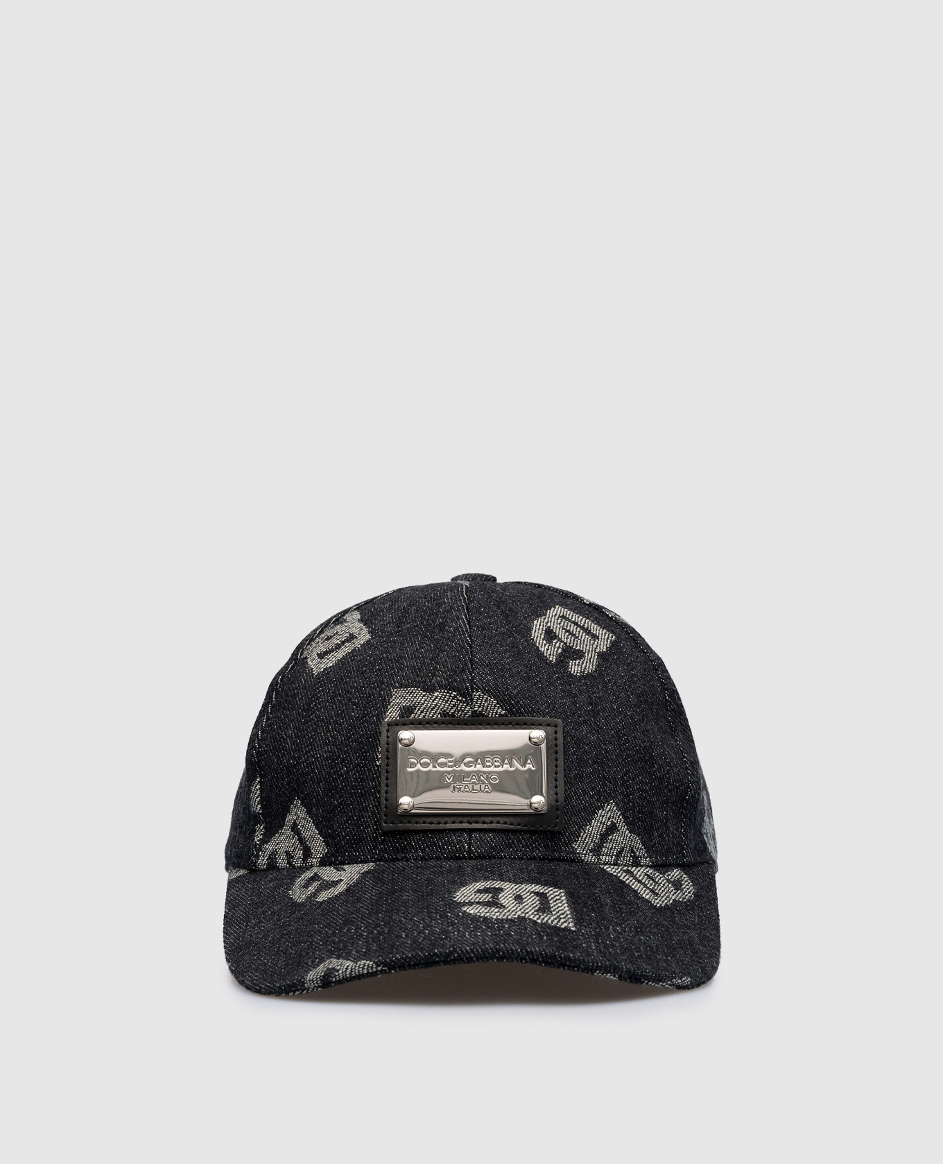 

Черная кепка в узоре DG Monogram, Черный, Кепки
