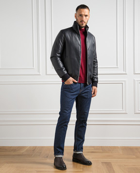 Cashmere&Whiskey Бордовый джемпер из шерсти 97397