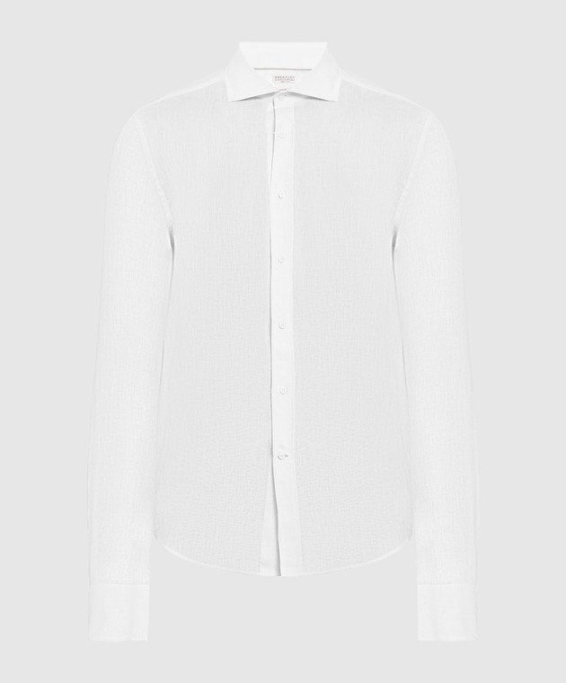 Brunello Cucinelli White linen shirt MB6080627