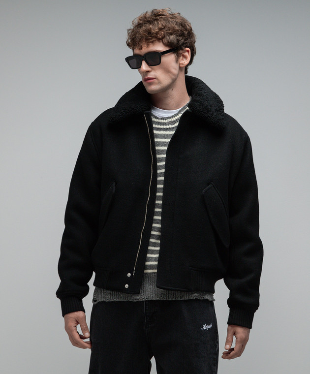 Ami Alexandre Mattiussi Black wool jacket UJK010WV0020 image 3