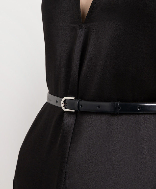 Toteme Чорний шкіряний пояс 212807731 зображення 2