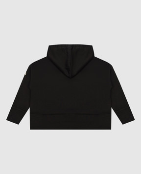 Moncler ENFANT Дитяче чорне худі з логотипом 8G00010899PS810