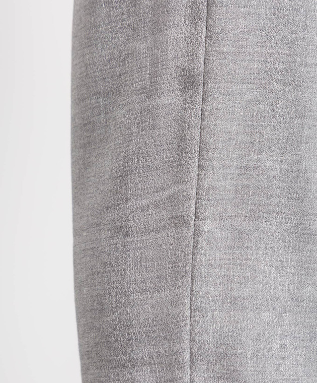 Peserico Світло-сірі штани з вовни та льону P0456205829 зображення 5