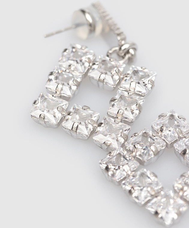 Ellen Conde Silver earrings with crystals Z29 изображение 5