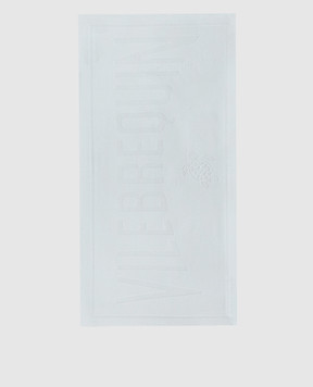 Vilebrequin White towel Sand in logo pattern SANC1200w