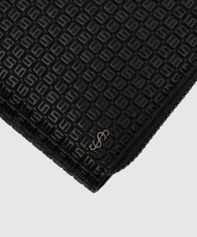 Serapian Black wallet with embossing SRSTSMSL703019KCG2 изображение 4