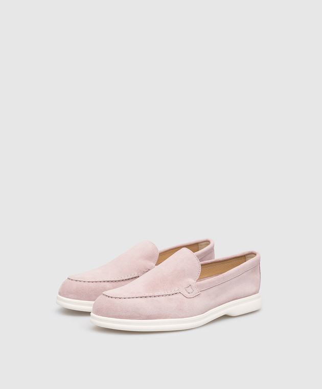 Doucal's Pink suede slippers DD8400ARTHUY229 изображение 2