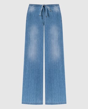 Ermanno Scervino Блакитні джинси з ефектом потертості D447P319FRQ