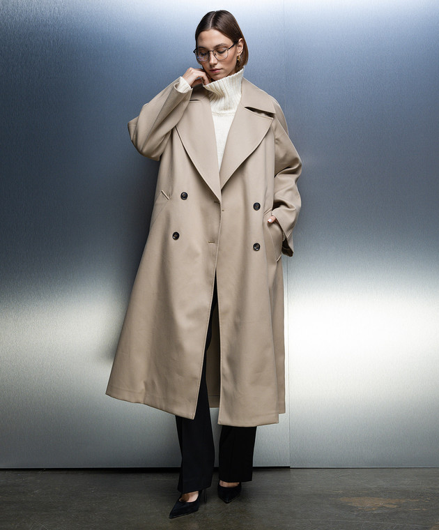 Rohe Beige double-breasted trench coat 40510133 image 2