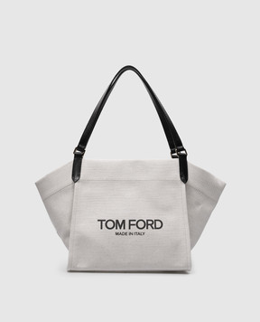 Tom Ford Бежева сумка-тоут AMALFI з логотипом L1774ICN006G