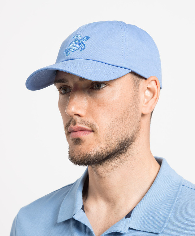 Vilebrequin Blue cap with embroidery CSNU2401m image 2