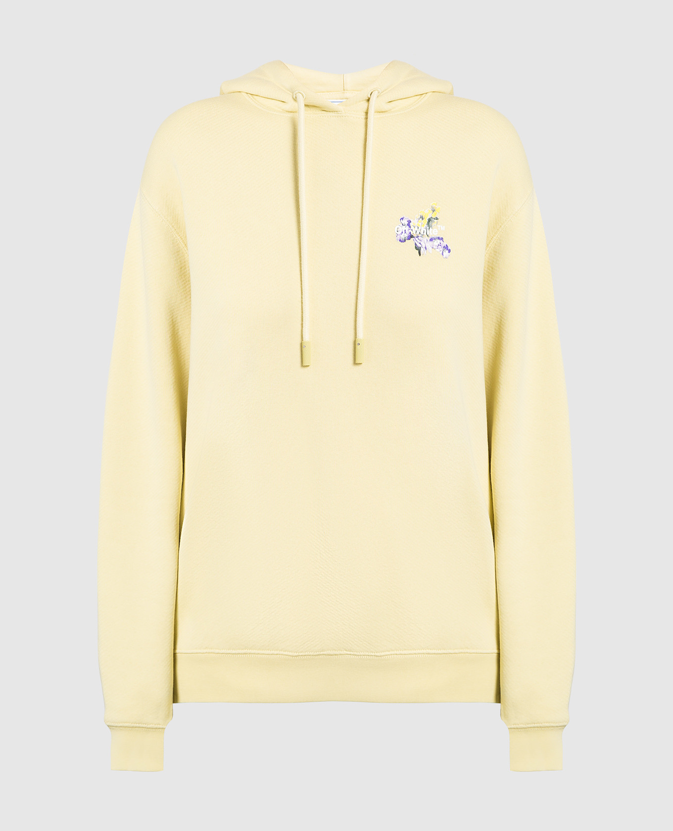 Off-White - Yellow Flower Arrow Hoodie OWBB035F22JER002 - buy with ...