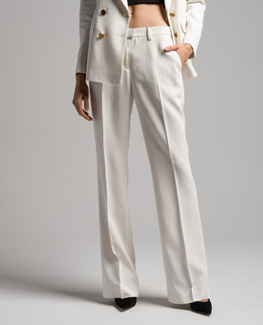 Etro Белые брюки клеш WREA000199TUDH4