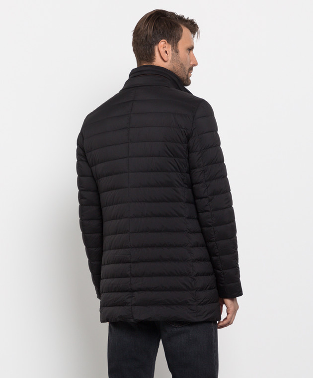 MooRER Чорна куртка PONTI-S3 з простібкою у вигляді горизонтальних смуг PONTIS3 зображення 4