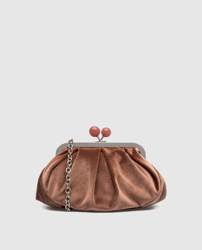 Max Mara Weekend Cavour brown clutch CAVOUR