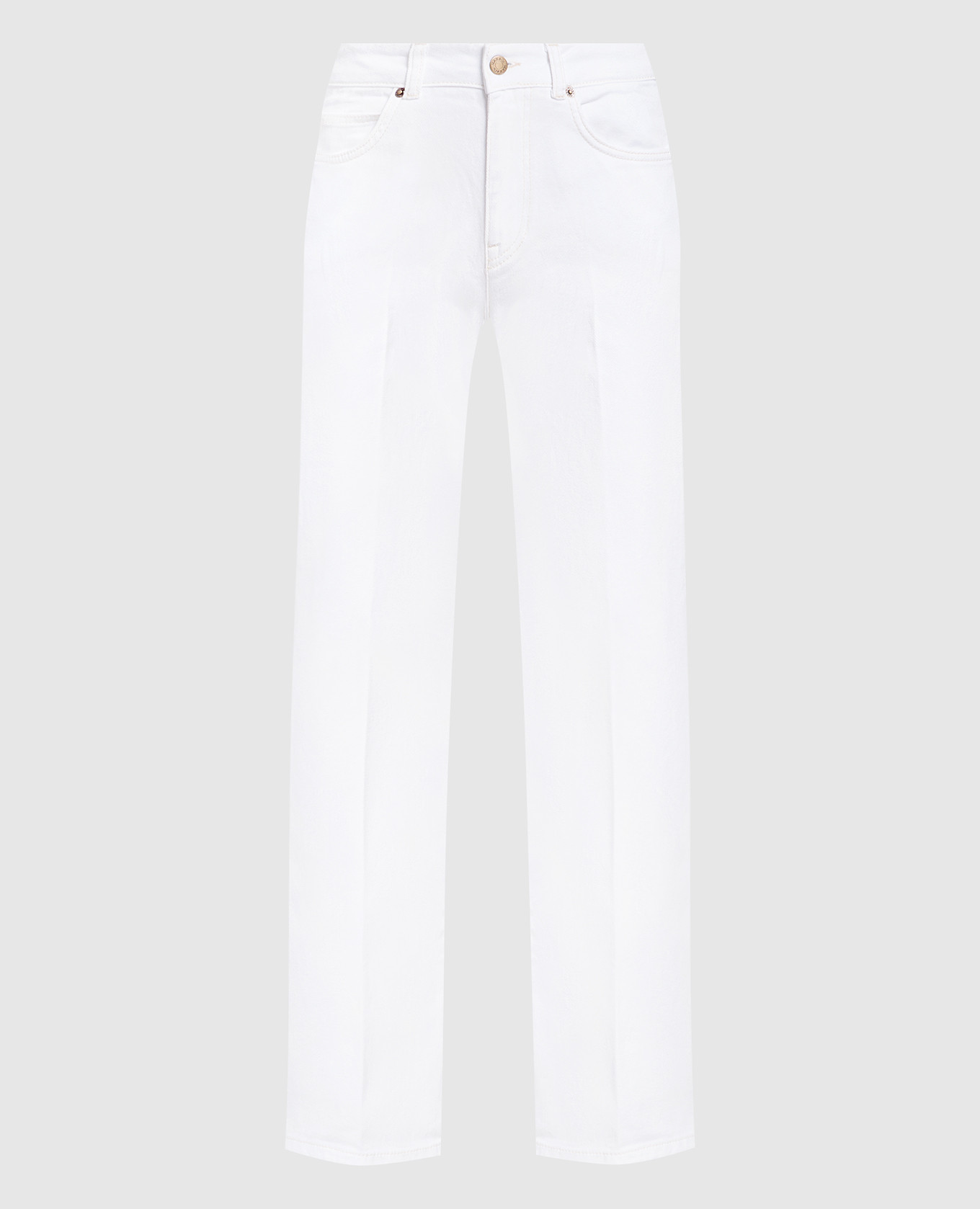 

Белые джинсы клеш, Белый, Джинсы клеш