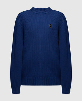 A Cold Wall Синий свитер Fisherman с логотипом ACWMK136B