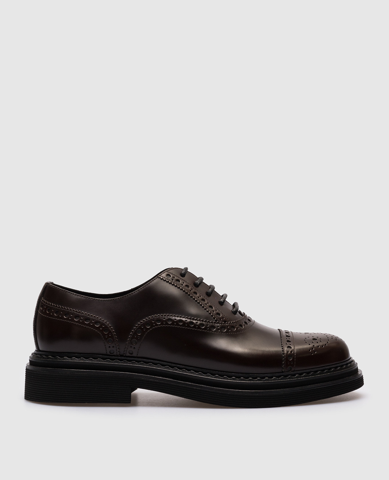 Brown leather oxfords