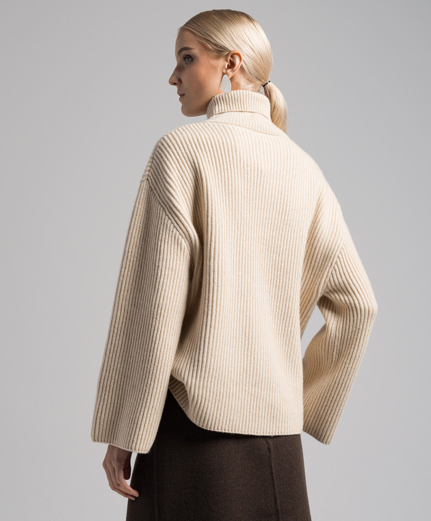 Toteme White wool sweater 234WRTWTP160YA0007 image 4