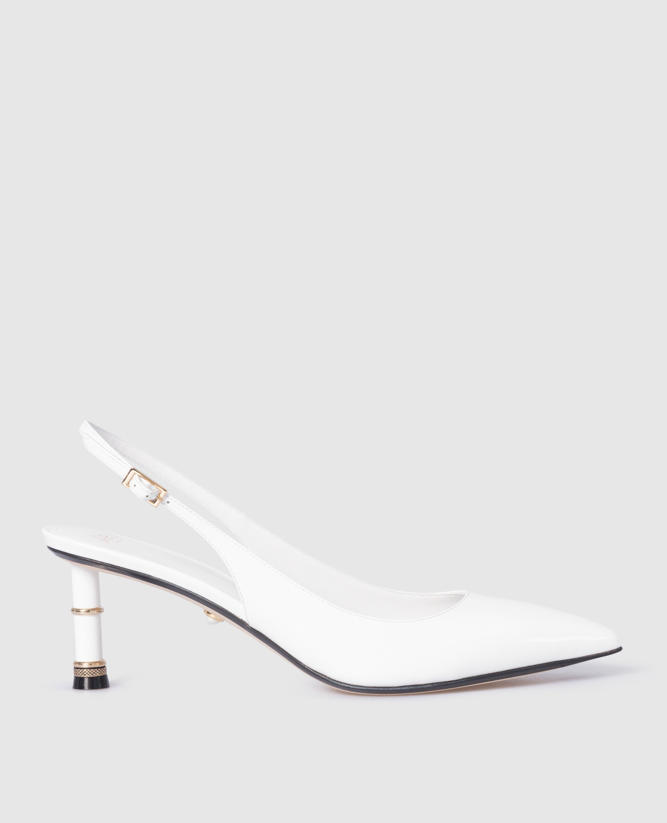 

Белые кожаные слингбэки VALERIA, Белый, Босоножки