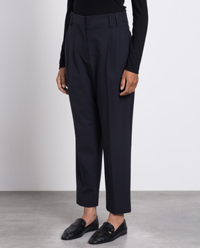 Brunello Cucinelli Серые брюки с шерстью M0W07P8308