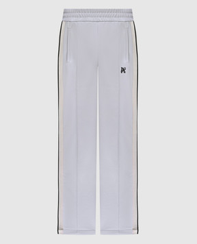 Palm Angels Серые спортивные брюки с монограммой логотипа PMCJ020R24FAB001
