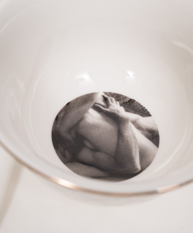 SELETTI Белый набор Tarin - Bona Dea с чашкой, блюдцем и ложкой 09968 изображение 3