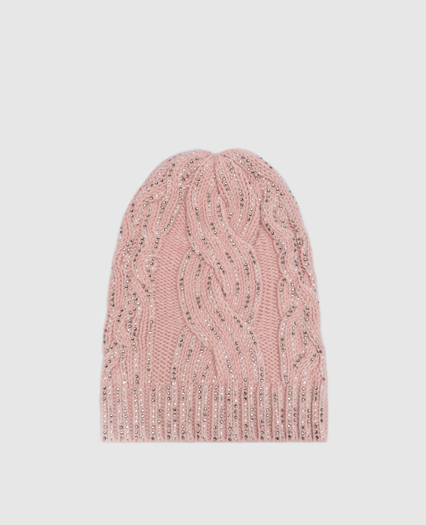 Pink cap with crystals