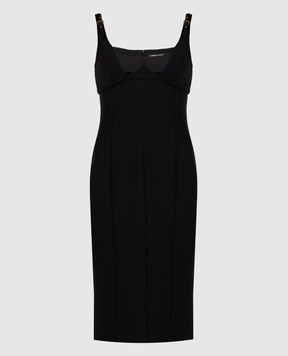 Versace Jeans Couture Черное платье-бюстье 76HAO919N0103
