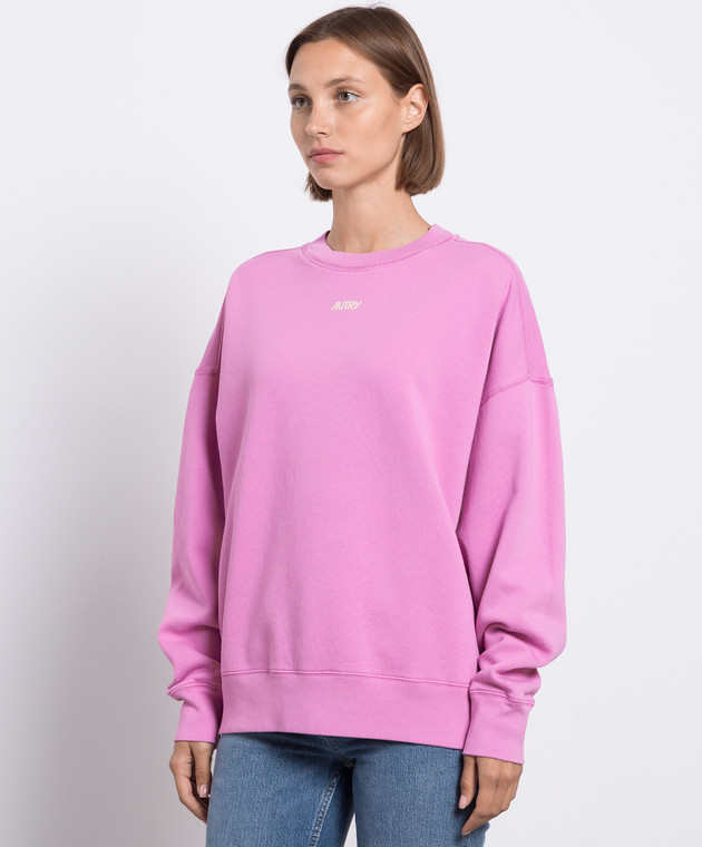 AUTRY Розовый свитшот с логотипом A23ISWBW416U изображение 3