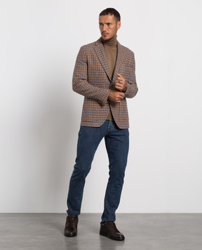 Loro Piana Блейзер из кашемира в клетку FAM1733