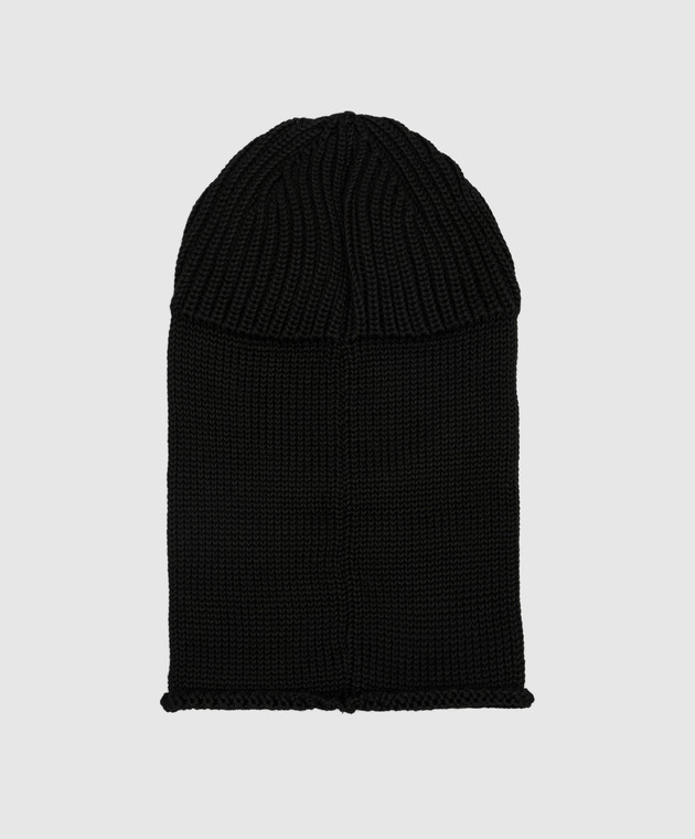 C.P. Company Черная балаклава из шерсти MAC301A005509A изображение 3