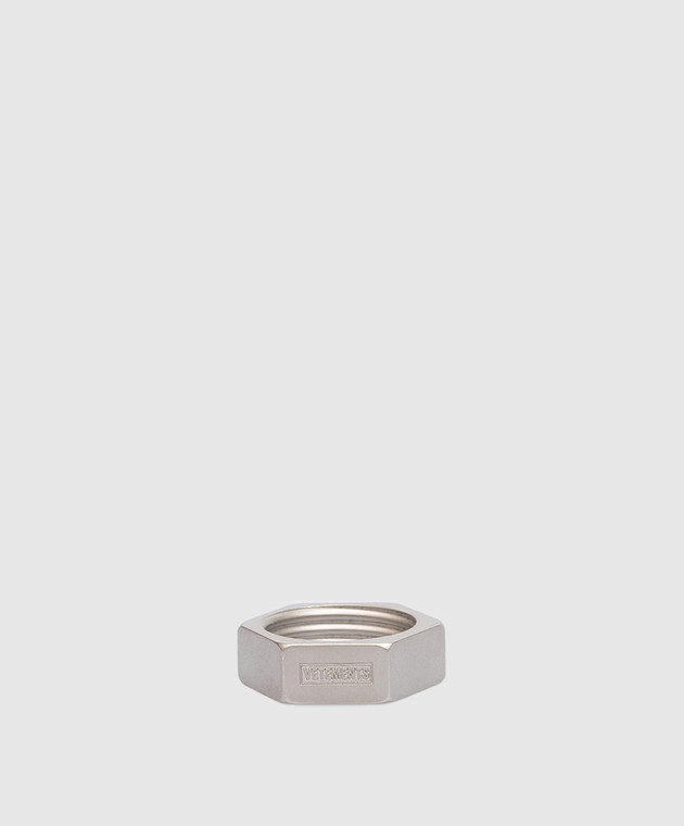 Vetements Silver ring with logo UE54RI160S