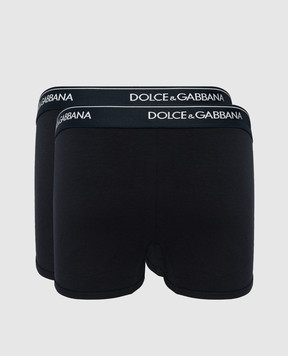Dolce&Gabbana Набір синіх трусів-бріфів з логотипом M9C07JONN95