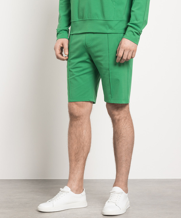 ISAIA Green shorts with logo MCP014J0333 изображение 3
