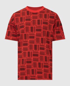 VTMNTS Красная футболка в принт Barcode VL12TR380R