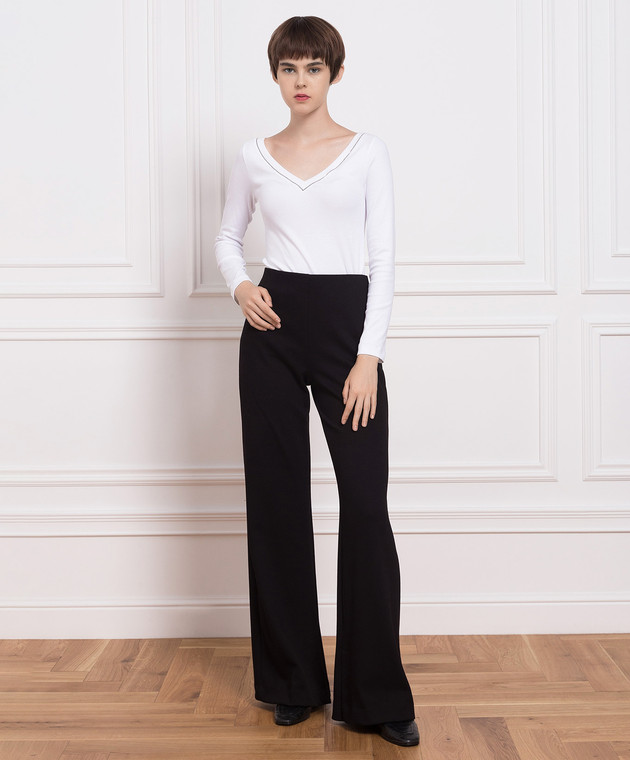 Brunello Cucinelli Белый лонгслив с цепочкой мониль M0TC8BJ302 изображение 2