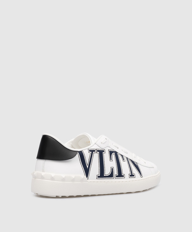 Valentino White leather Open sneakers with VLTN logo 2Y2S0830XCF изображение 2