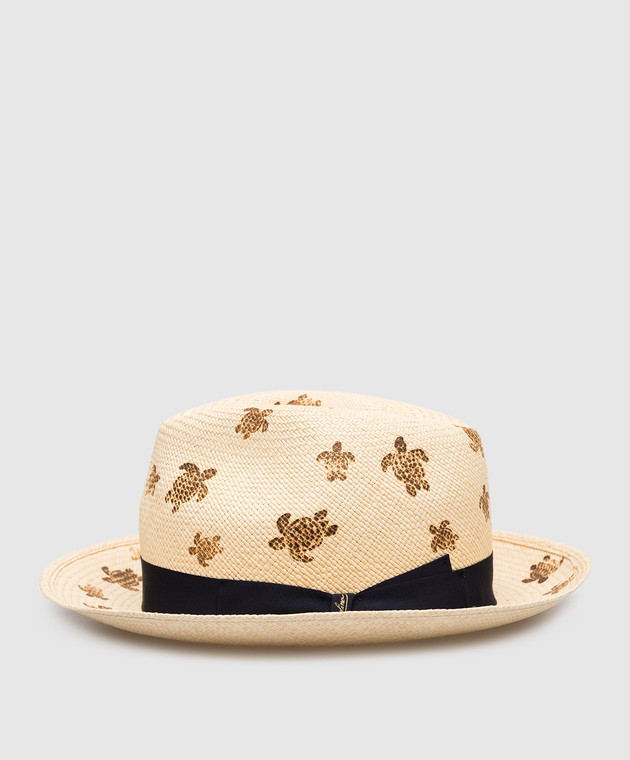 Vilebrequin Claudio beige straw hat with print CDOH2403 изображение 3