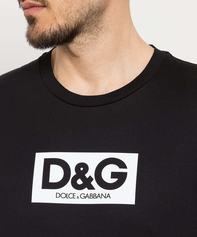 Dolce&Gabbana Black printed cotton shirt