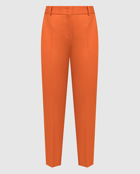 Ermanno Scervino Оранжевык брюки из шерсти и кашемира D416P301UNO