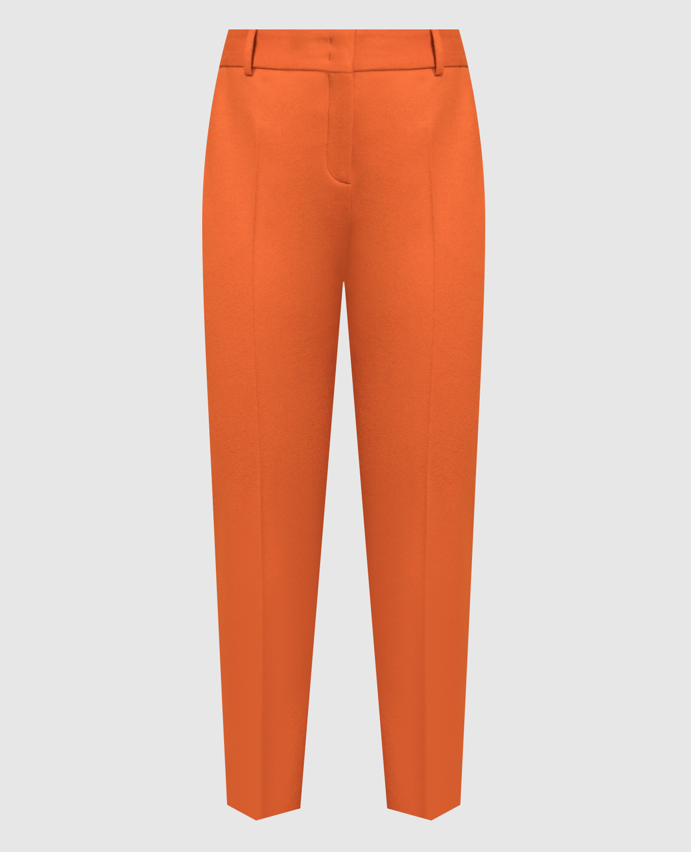 Оранжевык брюки из шерсти и кашемира