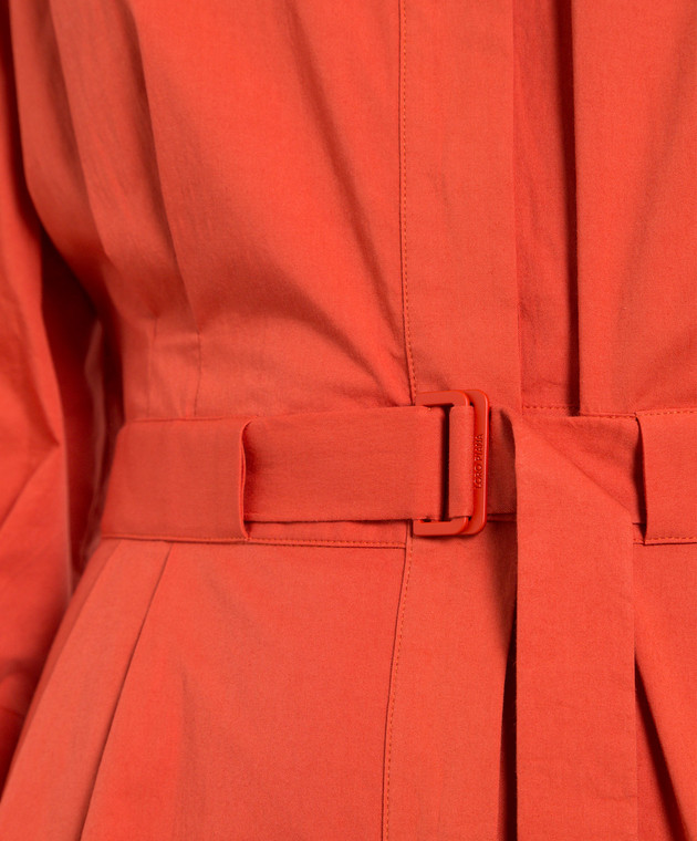 Loro Piana Коралове плаття-сорочка міді Irma FAM1291 зображення 5