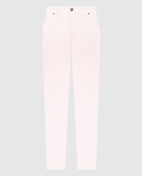 Twinset Розовые джинсы с логотип патч. 231TT2420