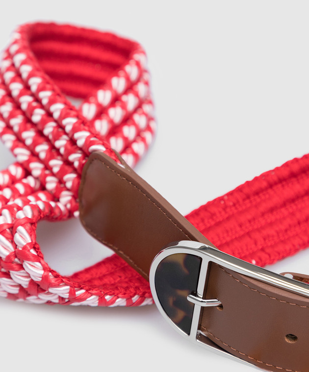 Max & Co Червоний плетений ремінь Vascolo в стилі еклектики VASCOLO зображення 4