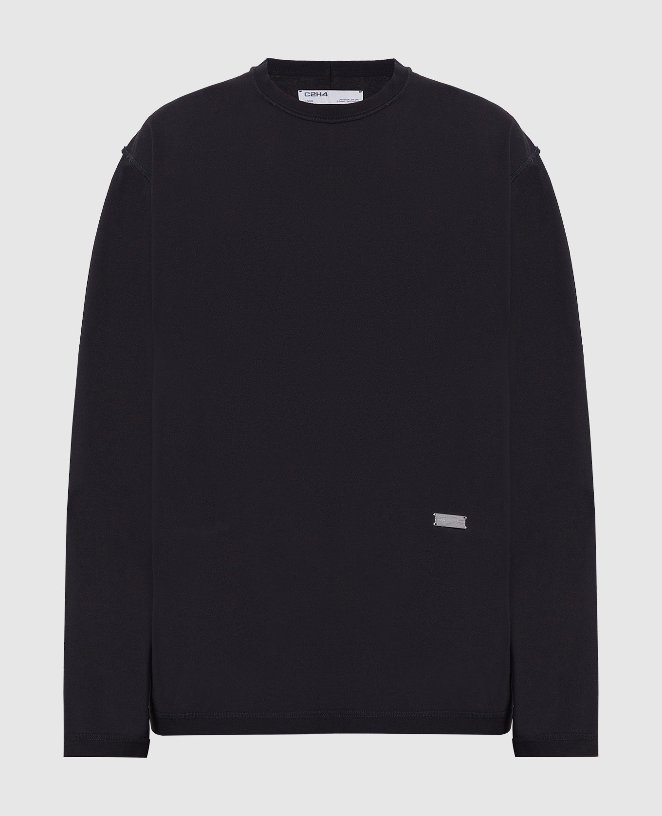 

Черный лонгслив с логотипом, Лонгсливы