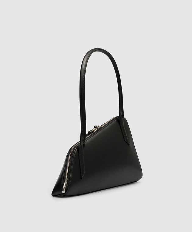 The Attico Черная кожаная сумка Sunrise 236WAH42L019 изображение 3