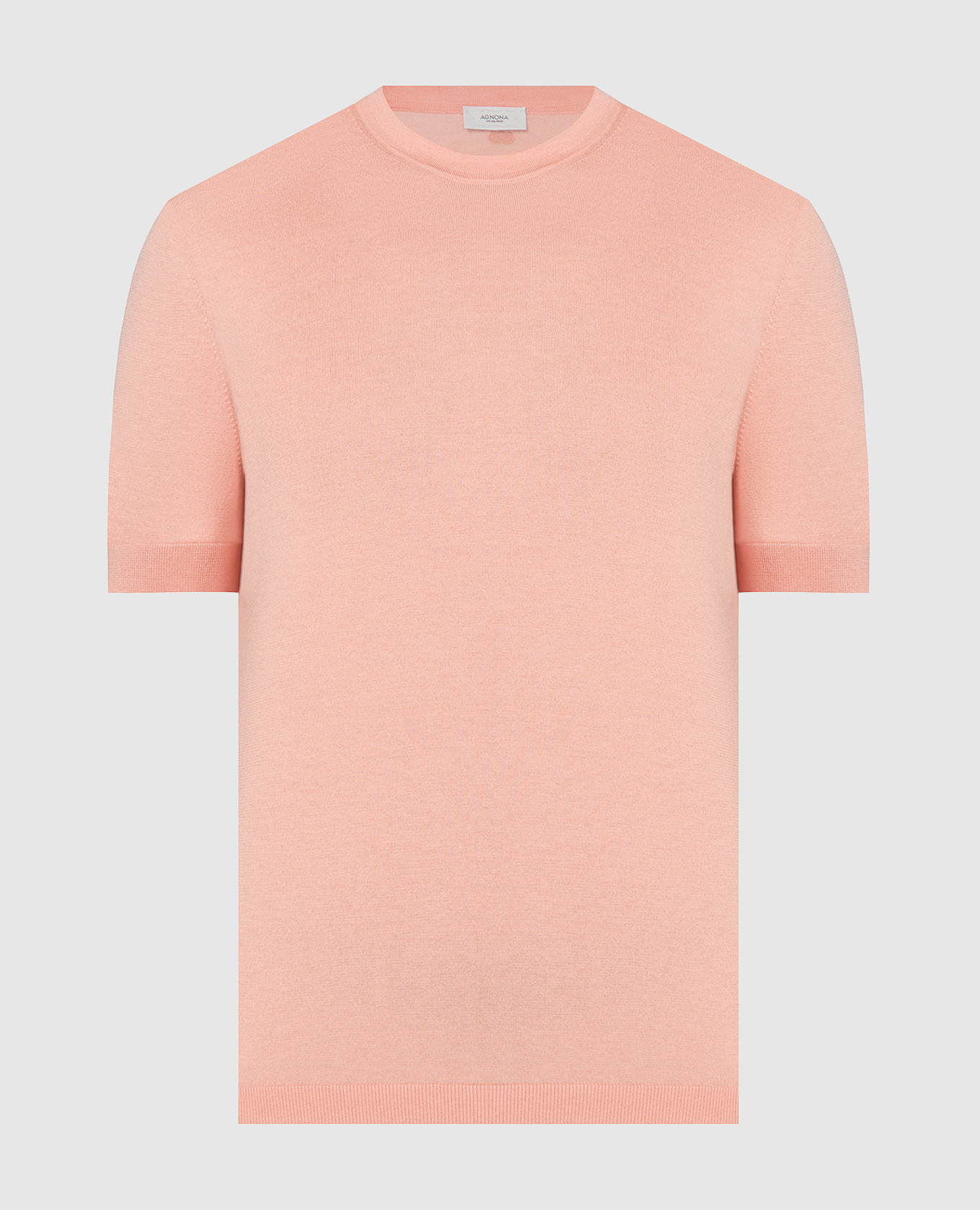 Orange T-shirt with silk
