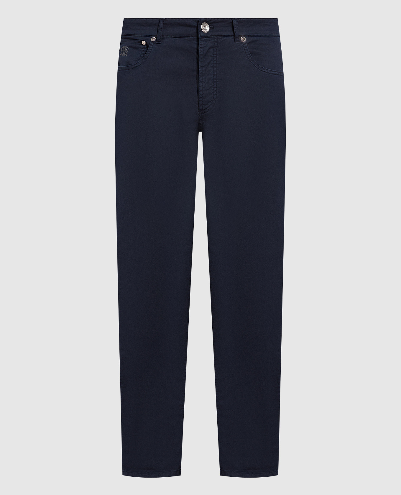 Blue pants with logo